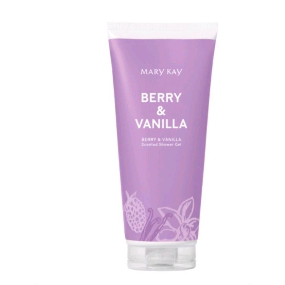 NIB Mary Kay Berry & Vanilla Scented Shower Gel - Purple 6.7 oz/200ml